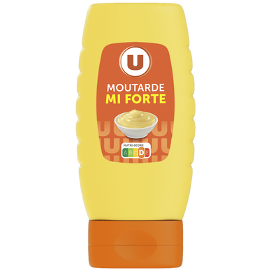 Moutarde mi-forte   bouteille de 250g