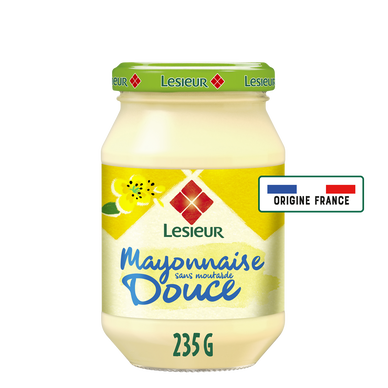 Mayonnaise fine et douce LESIEUR, pot de 235g