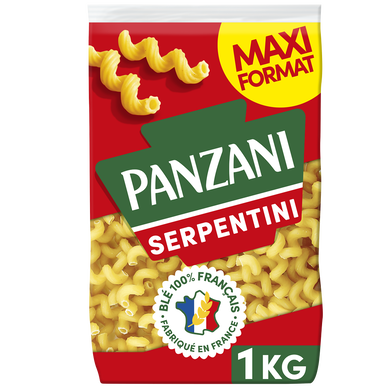 Pâtes SERPENTINI blé Français PANZANI -1kg