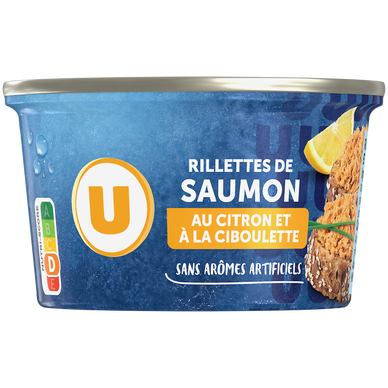 Rillettes de saumon citron et ciboulette  boîte de 125g