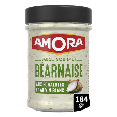 Sauce gourmet béarnaise échalote vin blanc AMORA, 184g