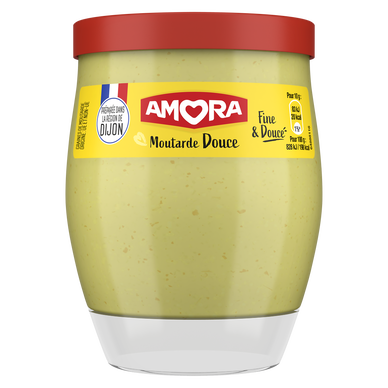 Moutarde douce AMORA verre de table 230g