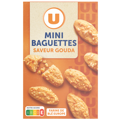 Biscuits apéritifs Crackers salés saveur gouda 85g