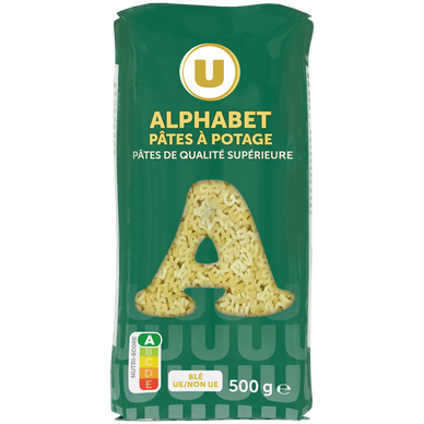 Pates alphabets, sachet de 500g