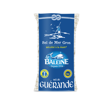 Gros sel gris de Guérande LA BALEINE sachet 800g