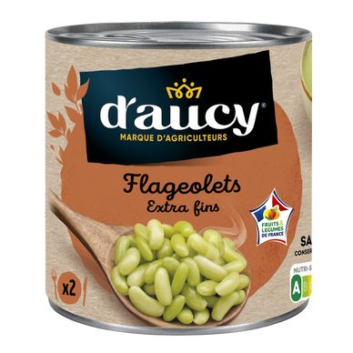 Flageolets extra-fins Cultivé en France D'AUCY - 265g