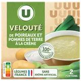Soupe Velouté de poireaux et pommes de terre 2 briques de 30cl, 620g