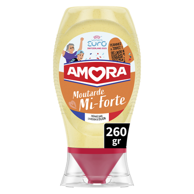 Moutarde mi forte AMORA flacon 260g