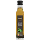 Spécialité à base d'huile d'olive vierge extra 99,7% aromatisée au basilic  bouteille de 25cl