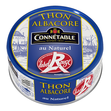 Thon albacore au naturel Label Rouge - CONNÉTABLE - 112g