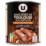 Saucisses de Toulouse aux lentilles Boîte de 840g