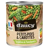 Petits pois et carottes extra tendres Cultivé en France D'AUCY - 530g