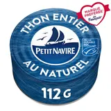 Thon Entier MSC au Naturel PETIT NAVIRE - 112g poids net égoutté