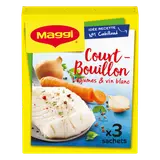 Court bouillon légumes et vin blanc Maggi - 150g - 3 sachets
