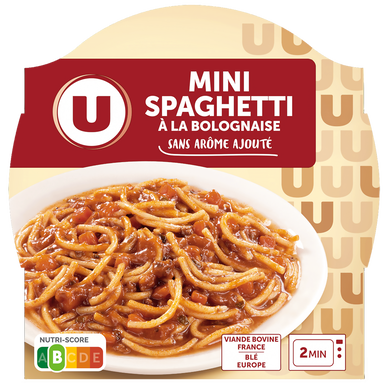 Spaghetti à la bolognaise  barquette micro-ondable de 300g