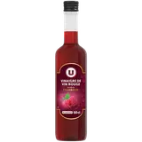 Vinaigre de vin rouge framboise 6°, bouteille 50cl