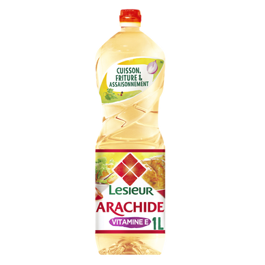Huile d'arachide LESIEUR, Bouteille 1L