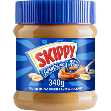 Beurre de cacahuète super crunchy SKIPPY - pot de 340g