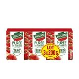 Purée de tomates zéro résidu de pesticides PANZANI - 3x200g