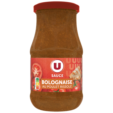 Sauce bolognaise au poulet rissolé  pot de 420g