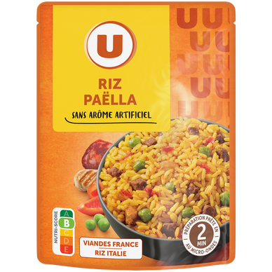 Riz paëlla sachet micro-ondable 2', 250g