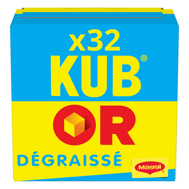 Bouillon cube dégraissé Kub Or MAGGI, boîte de 32 cubes, 128g