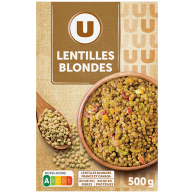Lentille blondes, étui de 500g