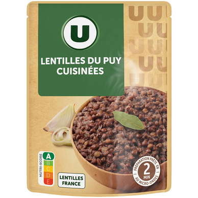 Lentilles cuisinées - Sachet 250g