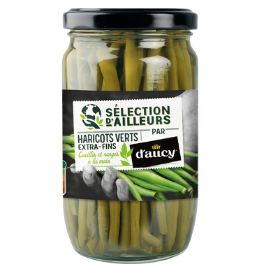 Haricots verts extra fins Cultivé en France D'AUCY - 180g