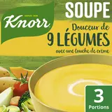 Soupe déshydratée Douceur de 9 Légumes KNORR 3 portions