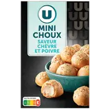 Biscuits apéritifs Mini choux saveur chèvre et poivre paquet de 60g