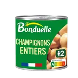 Champignons entiers sans sulfite BONDUELLE - Boîte 230g