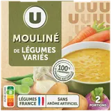Soupe Mouliné de légumes variés U 2 briques de 30cl, 620g