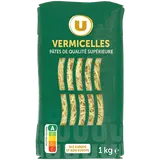 Pâtes Vermicelle qualité supérieure, U paquet cello de 1kg