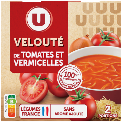 Soupe Velouté de tomate vermicelles brique 2x30Cl
