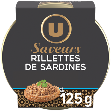 Rillettes de sardines au sel de Guérande U SAVEURS 125g