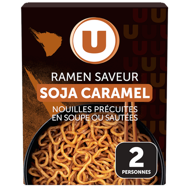 Nouilles ramen goût soja caramel U 340g
