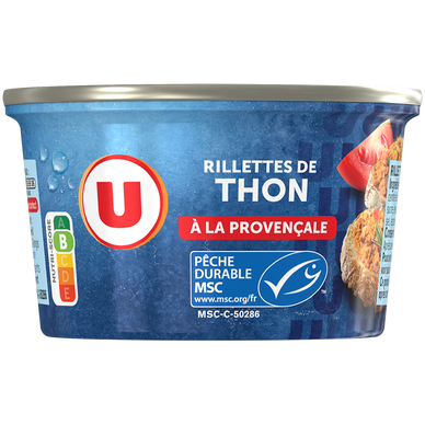 Rillettes de thon péché à la ligne à la Provençale  boîte de 125g