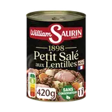 Pt salé aux lentilles Cuisines de Pays WILLIAM SAURIN boîte 1/2 420g