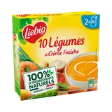 Soupe 10 légumes à la crème fraiche LIEBIG, briques 2x30cl