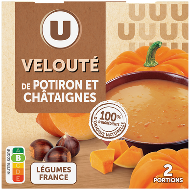 Soupe Velouté potiron châtaignes 2 briques de 30cl
