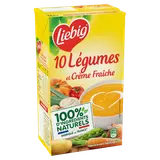 Soupe Pur'Soup velouté de 10 légumes et crème LIEBIG, brique 1l