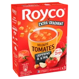 Soupe Tomates croûtons à l'ail ROYCO, 3 sachets 83g