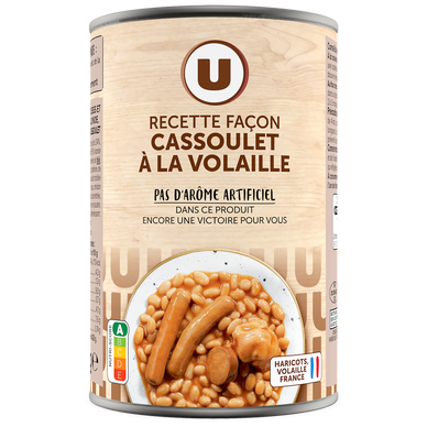 Cassoulet volaille boîte 1/2 420g