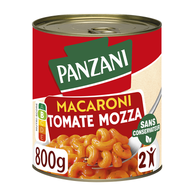 Macaroni et tomates mozzarella PANZANI 800g