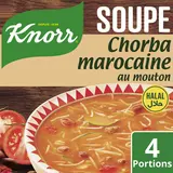 Soupe déshydratée Chorbamarocaine au mouton - halal KNORR 4 portions