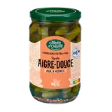 Cornichons doux aux 3 herbes LE JARDIN D'ORANTE, bocal de 72cl