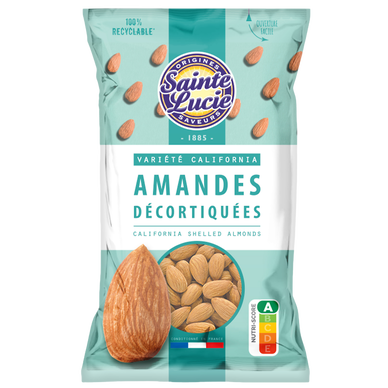 Amandes California décortiquées SAINTE LUCIE, 125g