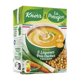 Soupe Velouté 8 légumes, pois chiches, épices douces KNORR & LA POTAGERE, 75cl