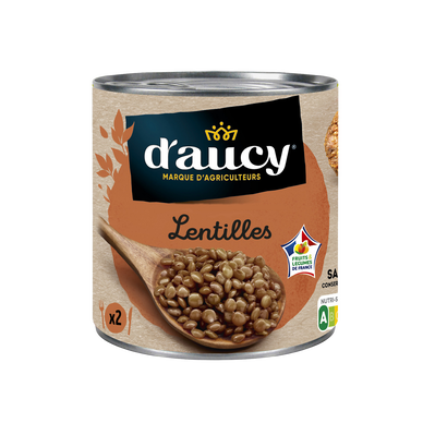 Lentilles préparées Cultivé en France D'AUCY - 220g